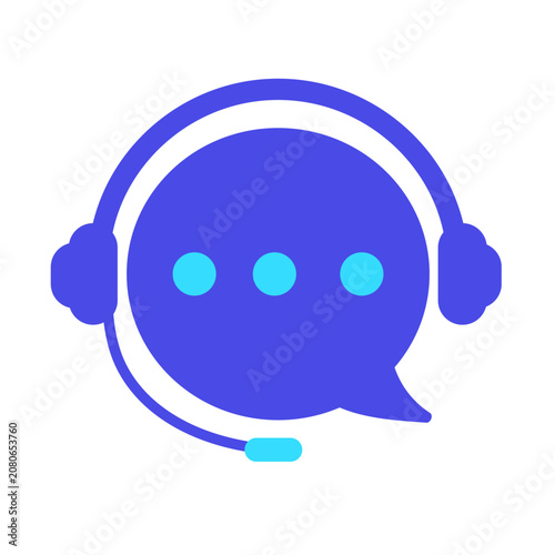 Chat Support Flat Icon