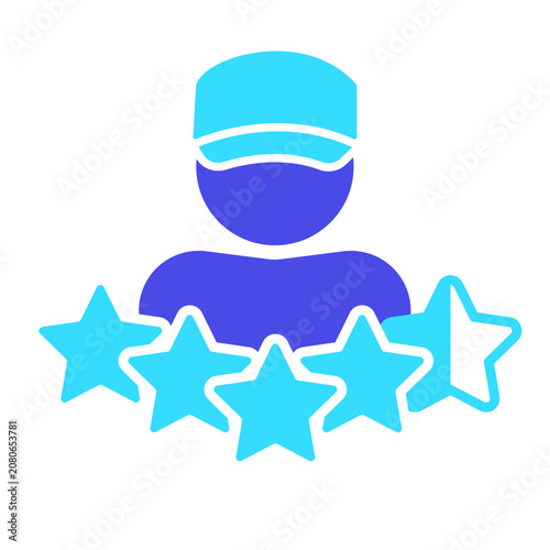 Rating stars Flat Icon