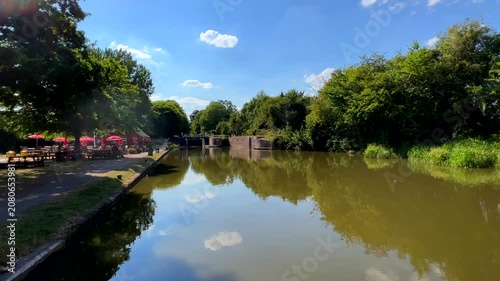 Grand Union Canal Hatton Locks Warwickshire England UK