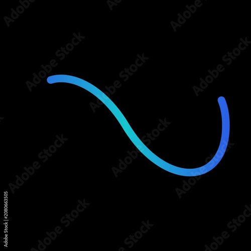 Blue gradient waveform patterns on black background