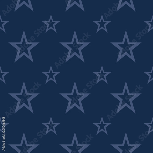 patriotic stars background. Seamless pattern