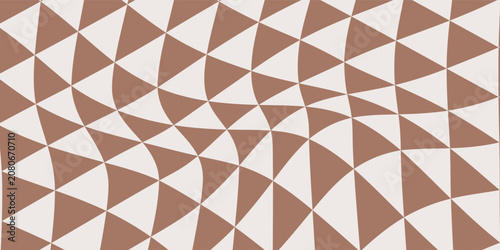 Photos Seamless mocha brown and white diamonds and triangles op art medieval textile pa