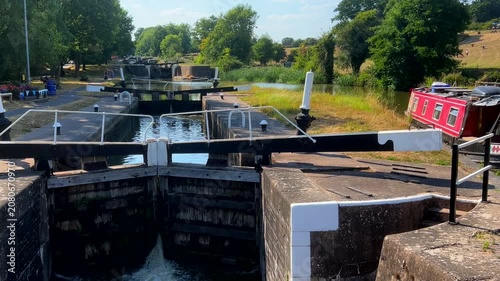 Grand Union Canal Hatton Locks Warwickshire England UK