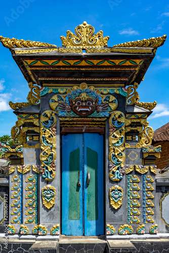 Balinese temple door