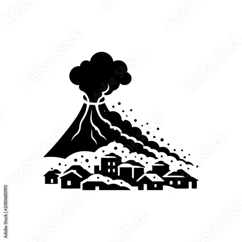 Volcanic Ash Fall Icon