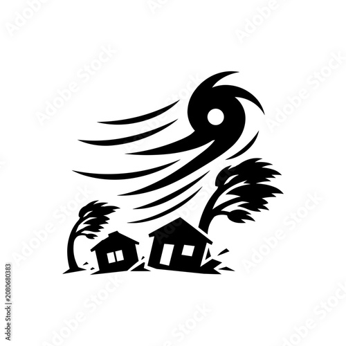 Foto Severe Hurricane Typhoon Icon