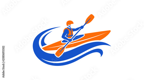 Photography Kayaking on a serene waterway.