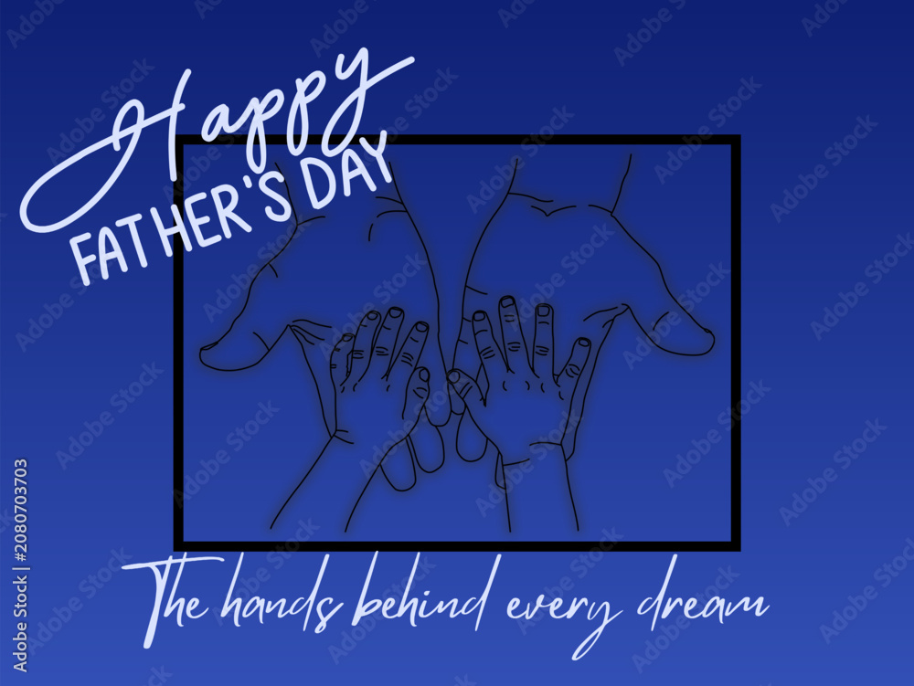 Obraz premium Happy fathers day