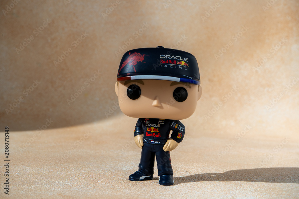 Obraz premium Max Verstappen Funko POP Formula 1 figurine. Formula one fun toy. Italy, Imola - 18 May 2025