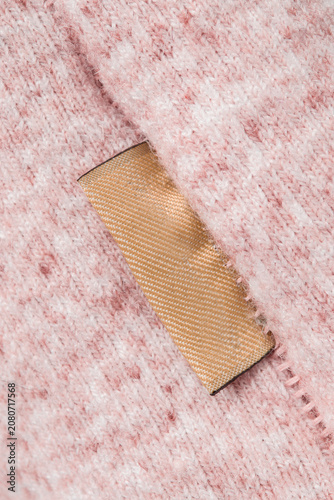 Blank clothes tag