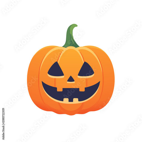 Jack o Lantern Pumpkin Halloween Vector Illustration