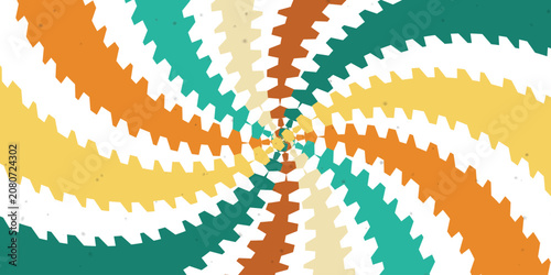 Cuadro en lienzo Colorful geometric abstract fractal pattern design Vector, illustration