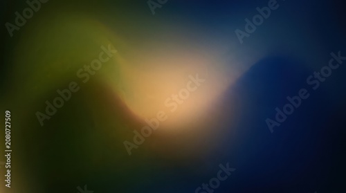 Soft blurred bokeh background with warm and cool light