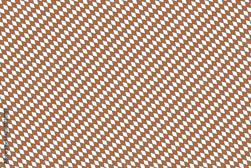 Cuadro en lienzo Geometric Terracotta and White Diagonal Grid: Scripted Content Seamless Rhombic