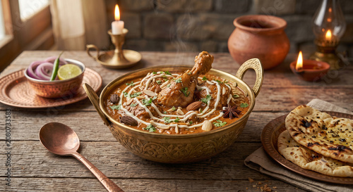 Chicken Rara with Minced Chicken and Rich Spicy Gravy