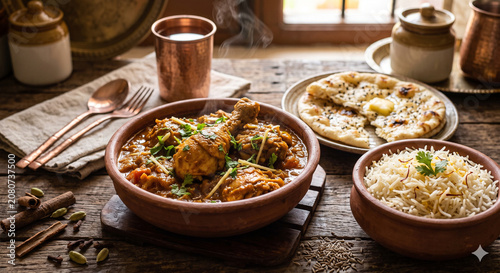 Chicken Masala with Rich Tomato Onion Gravy and Indian Spices