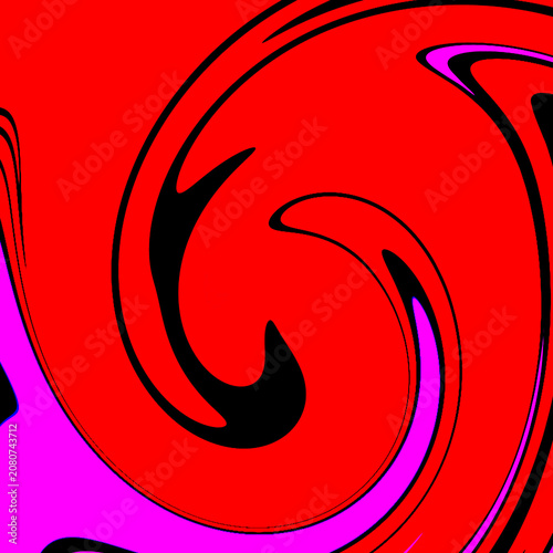 Abstract Vibrant Color Gradient Fluid Background