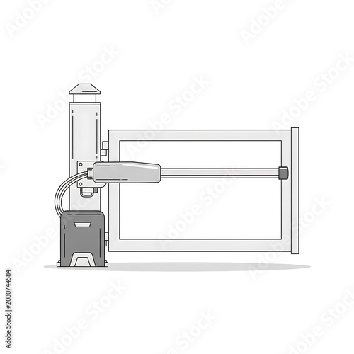 Modern stainless steel commercial countertop refrigerator.