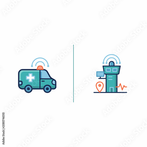 Emergency Medical Dispatch Icons