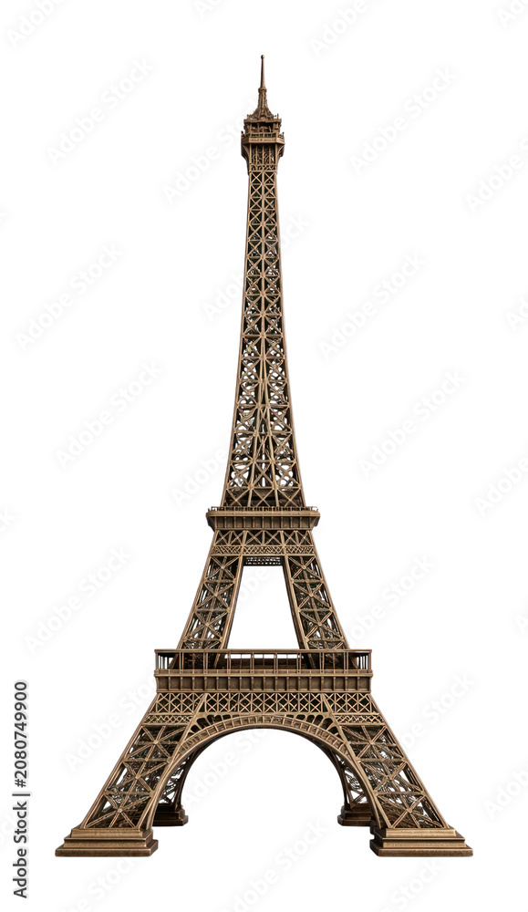 Obraz premium PNG Miniature Eiffel Tower model