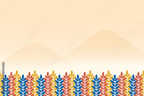 abstract barleys fields vector background