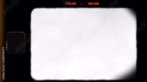 Vintage Super 8 Film Frame Overlay with Dust, Grain and Light Leaks