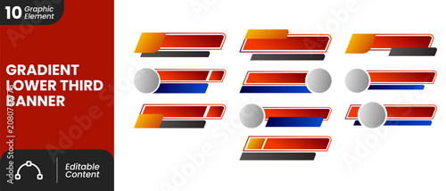 Modern Gradient Lower Third Banner