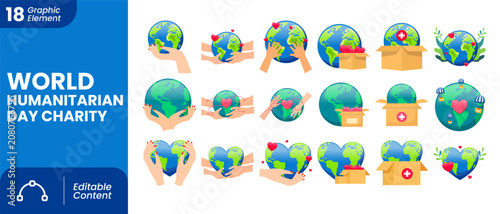World Humanitarian Day Charity and Care Element