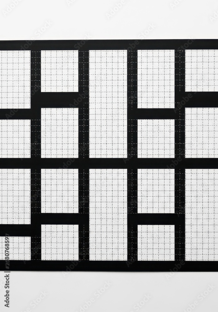 Fototapeta premium Abstract Black and White Geometric Grid Pattern Background for Graphic Design and Minimalist Art Projects
