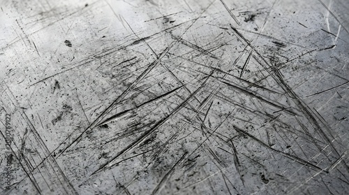 Scratched Aluminum Panel Texture - High Resolution Background