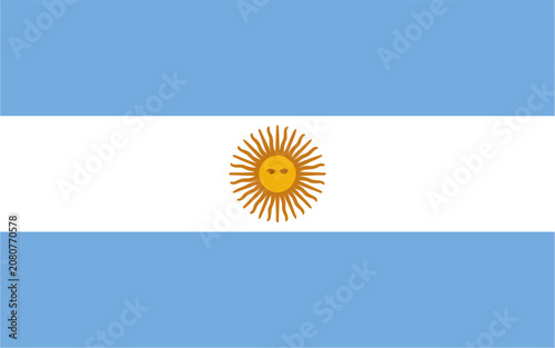 Argentina vector Flag in high resolution