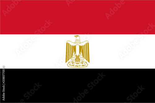 Egypt vector Flag in high resolution