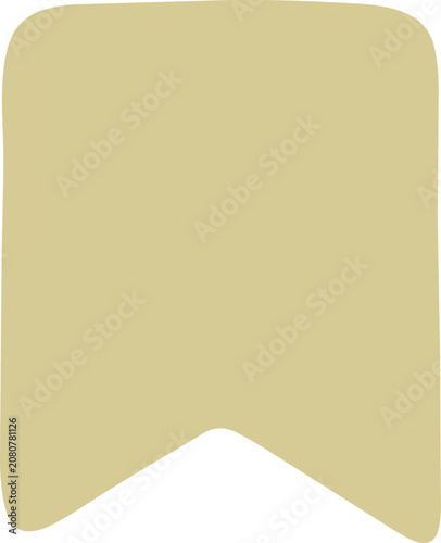 Canvas-taulu Bookmark save ribbon pastel minimal icon isolated on white background