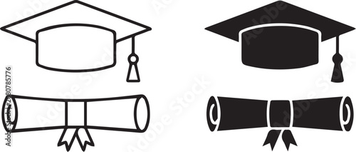graduation cap icons