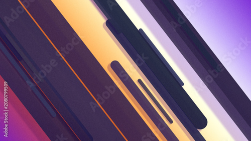 Canvastavla Abstract purple and orange striped design with dynamic light streaks evokes fast motion and modern technology, ideal for website banners and presentations