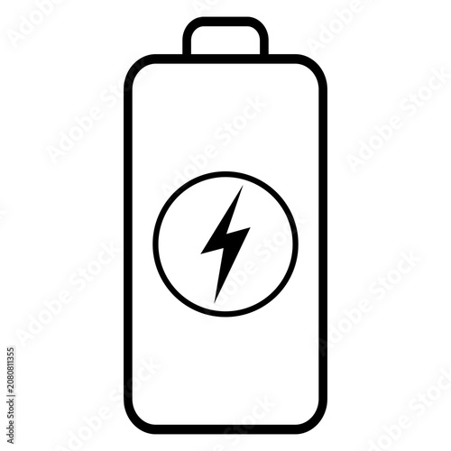 battery icon silhouette line art