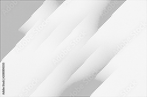 Abstract black and white halftone dot pattern isolated on transparent background, Vector, illustration