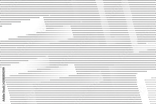 Abstract black and white digital glitch texture isolated on transparent background, Vector, illustration
