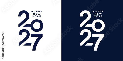 2027 logo design element with modern style idea