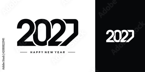 2027 logo design element with modern style idea