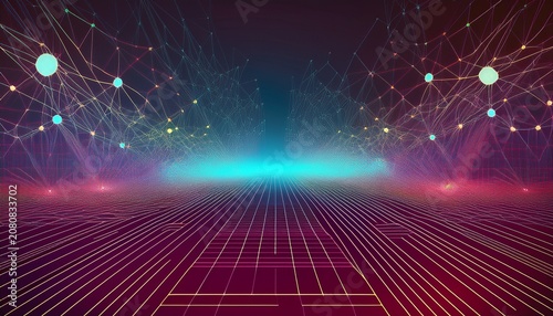 Abstract Digital Network Background