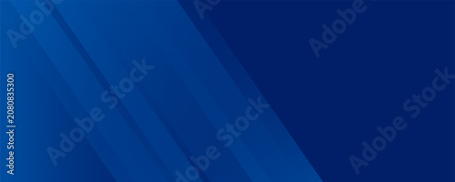 Принти на полотні Abstract blue background with glowing geometric lines
