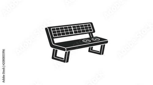 Solar Powered Smart Bench Icon