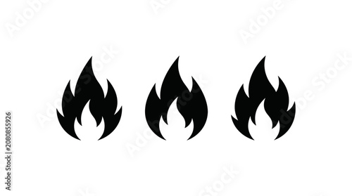 Fire Flame Icon Set