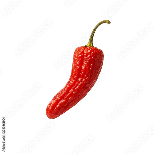 Red hot chili pepper closeup view.