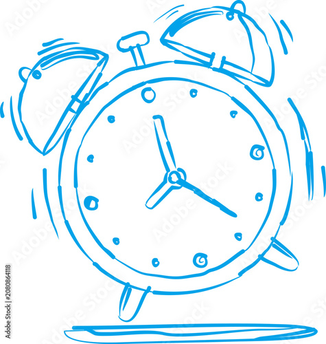 Foto alarm clock vector illustration