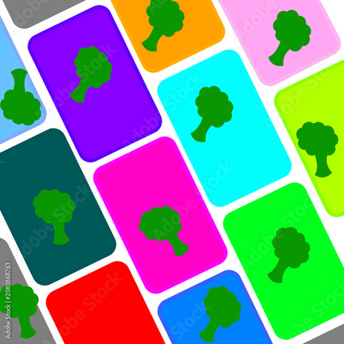 Abstract drawing background and trees