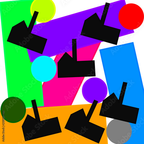 Abstract drawing background 