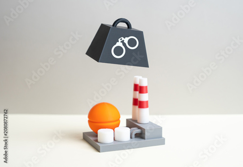 Cuadro en lienzo Threat of account seizure and business shutdown