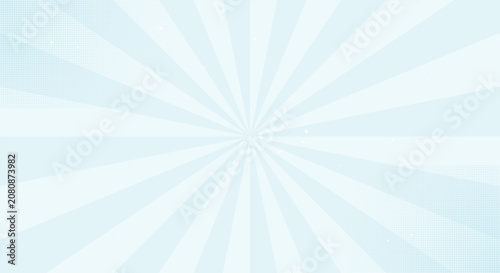 Cuadro en lienzo Light blue sunburst radiant background